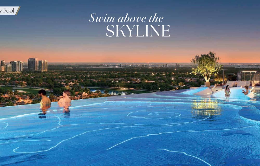 Infinity pool overlooking the skyline at Aspirz