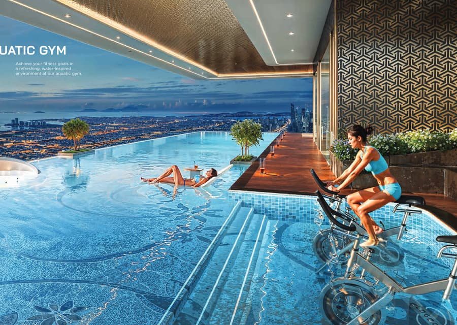 Aquatic gym at Bayz 102